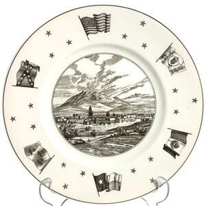 Texas Wedgwood Neiman Marcus Views of Old Texas El Paso Retired Dinner Plate